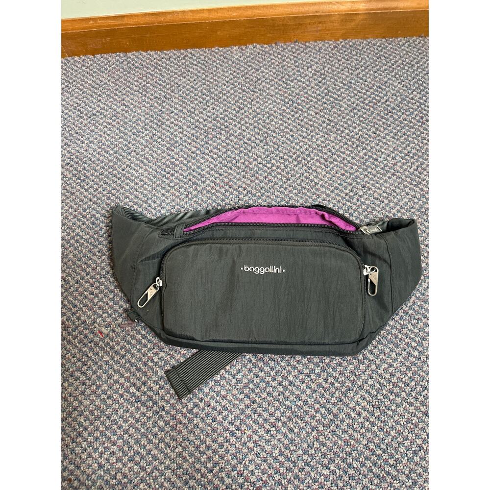 Baggallini Gray RFID Belt Bag